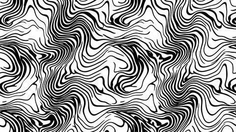 Abstract black and white marble seamless pattern for backgrounds. Stock Illustration