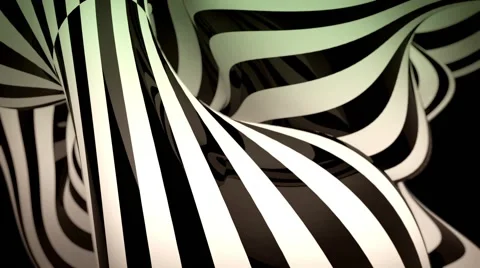 Abstract black and white motion background with moving zebra lines Stock Footage 41203806