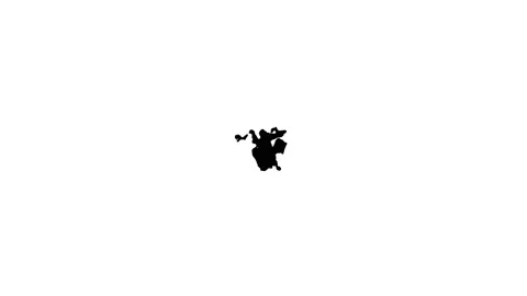 Abstract Black And White Paint Brush Stroke Filling Background Loop Stock Footage 130894833
