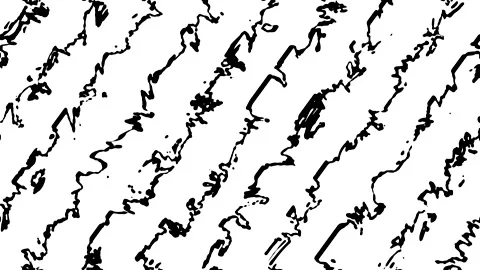 Abstract black and white pattern with wavy lines capturing unique shapes ac.. 動画素材 332644310