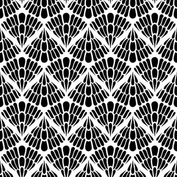 Abstract Black and White Pattern. Stock Illustration