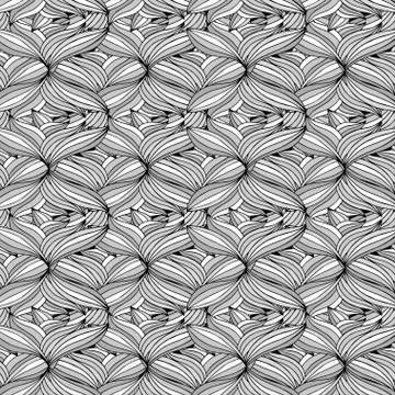 Abstract Black and White Pattern. Stock Illustration