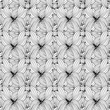 Abstract Black and White Pattern. Stock Illustration
