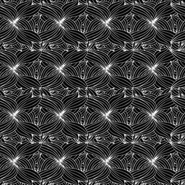 Abstract Black and White Pattern. Stock Illustration
