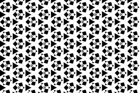 Abstract black and white pattern design for background Stock Illustration