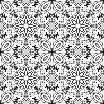 Abstract black and white pattern. Stock Illustration