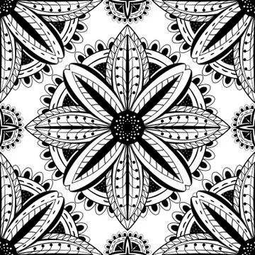 Abstract black and white pattern. Stock Illustration
