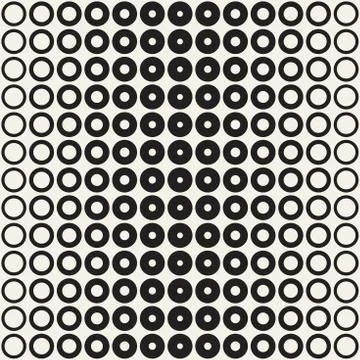 Abstract black and white pattern background. Seamless geometric circle half.. Illustrazione stock