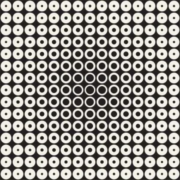 Abstract black and white pattern background. Seamless geometric circle halfto イラスト素材