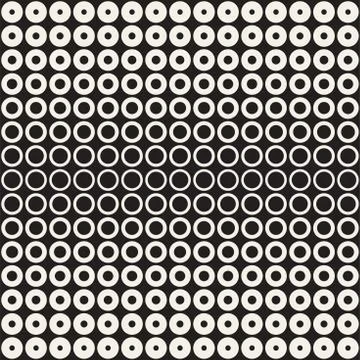 Abstract black and white pattern background. Seamless geometric circle halfto イラスト素材