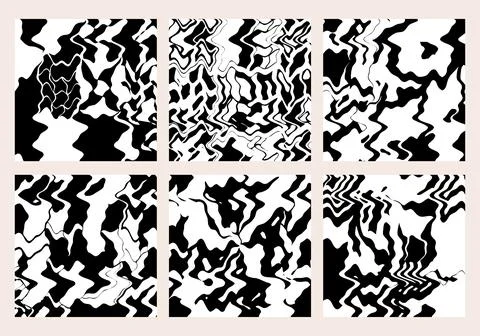 Abstract black and white pattern. For use in graphics. Minimalist illustrat.. Illustrazione stock