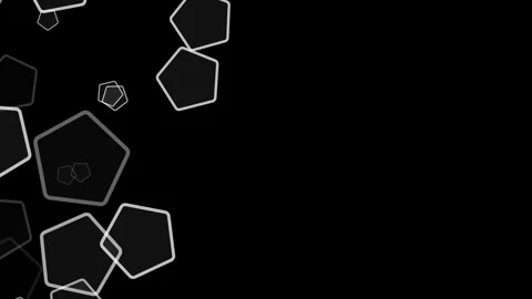 Abstract black and white pentagons pattern. Stock Footage 286408780