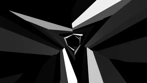 Abstract black and white  rotating background 1 Video stock 72716574