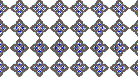 Abstract black and white seamless geometric tile pattern slide animation. Stock Footage 201902035