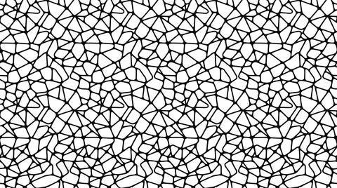 Abstract black and white seamless pattern with many irregular polygonal shape Stock Illustration