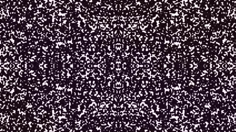 Abstract black and white speckled pattern with symmetrical 動画素材 341105302