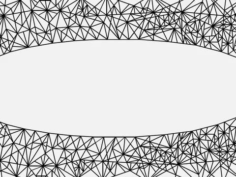 Abstract Black and white spider web concept connecting network and space for Stock Illustration