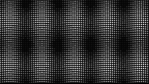 Abstract black and white square grid wave background Stock Footage 335938405