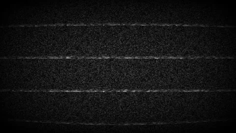 Abstract Black and White Static Noise with Horizontal Lines on a Dark Screen. Stock Footage 339314459
