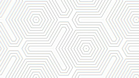 Abstract black and white striped optical illusion three dimensional geometrical Stock Footage 108557953