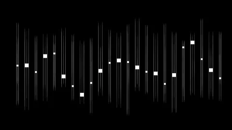 Abstract Black and White Synthwave Frequency Soundwave Art Design 스톡 동영상 341922367