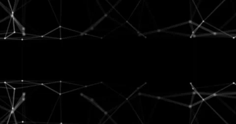 Abstract black and white technical network. Abstract dots and lines texture Stock Illustration