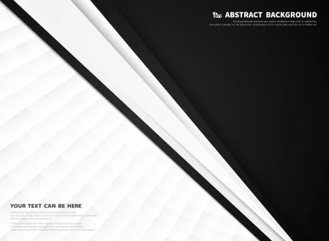 Abstract black and white technology corporate cover design background. Stock-Illustration