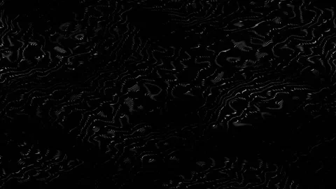 Abstract black and white thin lines wave seamless loop design Stock Footage 146755628