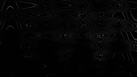 Abstract black and white thin lines wave seamless loop design Stock-Footage 146755669