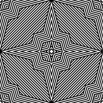 Abstract Black and White Vector Seamless Pattern Stock Illustration