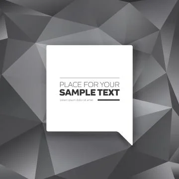 Abstract black and white vector triangle shape background Ilustração Stock