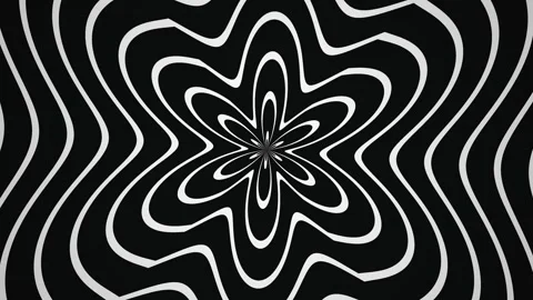 Abstract black and white wave patterns create a dynamic Stock Footage 339349638