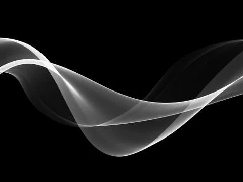 Abstract Black And White Wave Design Stock-Illustration