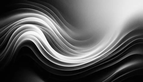 Abstract Black and White Wave Pattern. Illustrazione stock