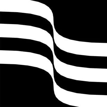 Abstract Black and White Wave Lines Pattern Background Stock Illustration