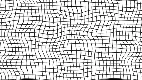 Abstract black and white wavy grid background animation Stock Footage 273640354