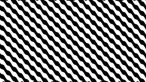 Abstract black and white wavy lines seamless pattern for graphic design. Stock Footage 319922246