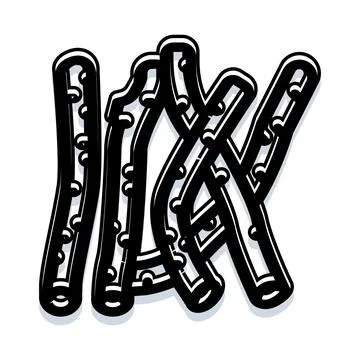 Abstract black and white wavy line pattern Illustrazione stock