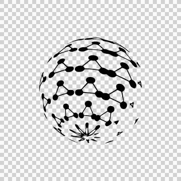 Abstract black art element graph graphic Stock Illustration