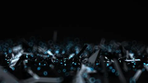 Abstract black background. 3d illustration, 3d rendering. Illustrazione stock