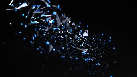 Abstract black background. 3d illustration, 3d rendering. Stock Illustration