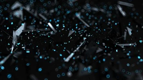 Abstract black background. 3d illustration, 3d rendering. Illustrazione stock