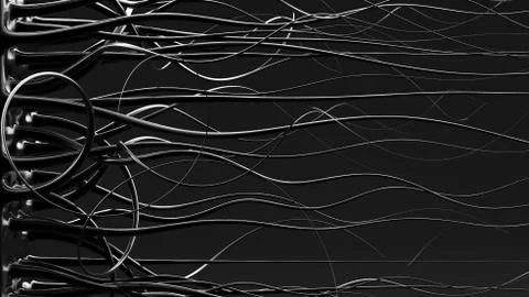 Abstract black background. 3d illustration, 3d rendering. Stock Illustration