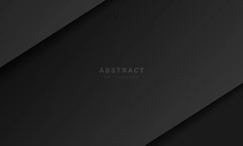 Abstract black background with 3d paper texture design. 스톡 일러스트