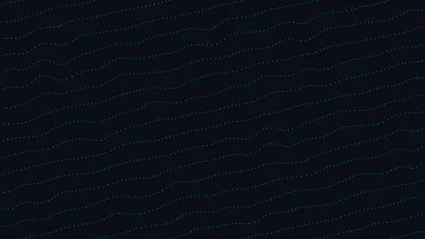Abstract black background animated waving blue dots lines lines loop animation Stock Footage 273003860