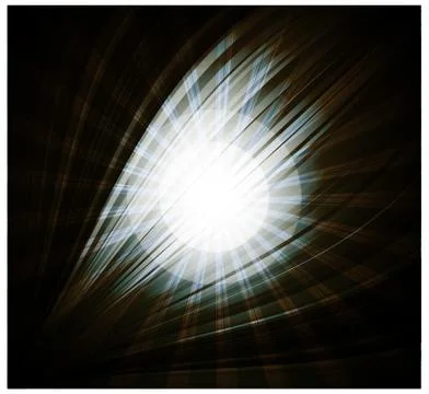 Abstract black background Beautiful rays of light Stock Illustration