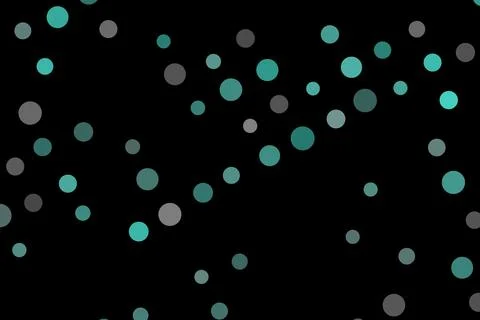 Abstract black background with blue and gray dots pattern Illustrazione stock