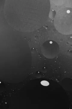 Abstract black background with bubbles in the water 스톡 사진