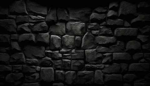 Abstract black background, closeup texture of black color Stock Illustration