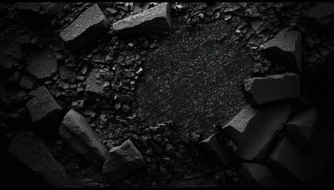 Abstract black background, closeup texture of black color Stock Illustration